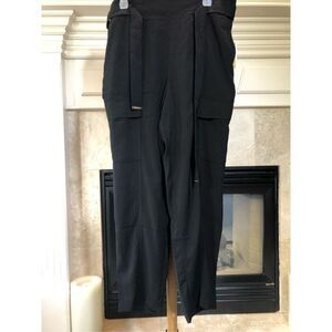 Michael Kors Women’s Black Jogger Style Casual Cargo Pants Size XL NWT